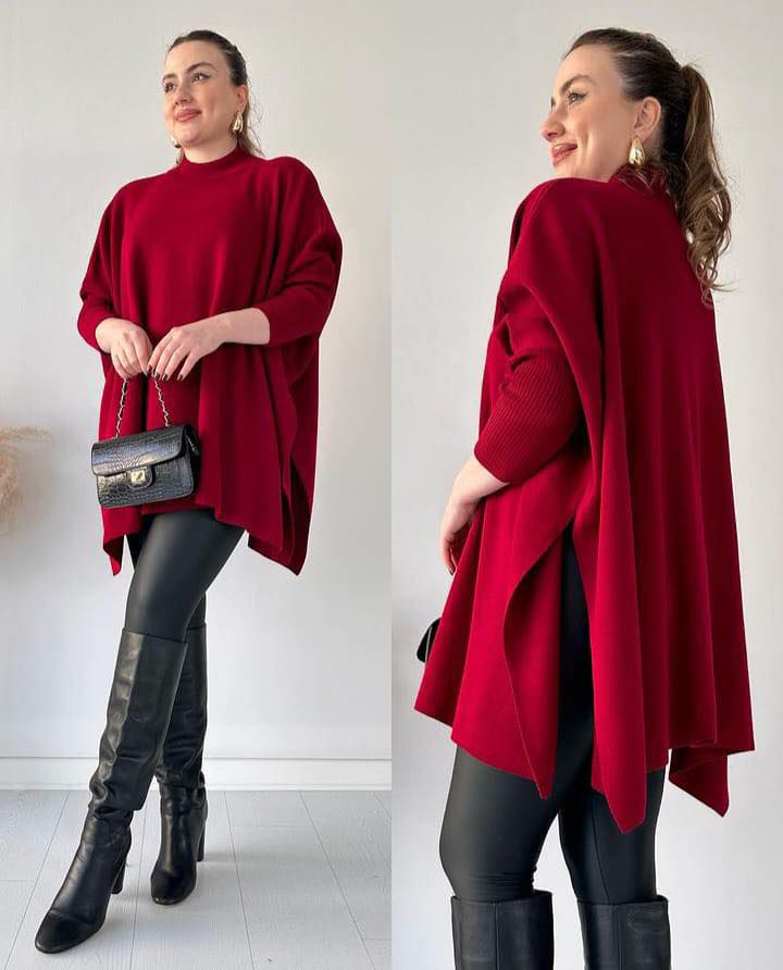 Poncho with Sleeves
