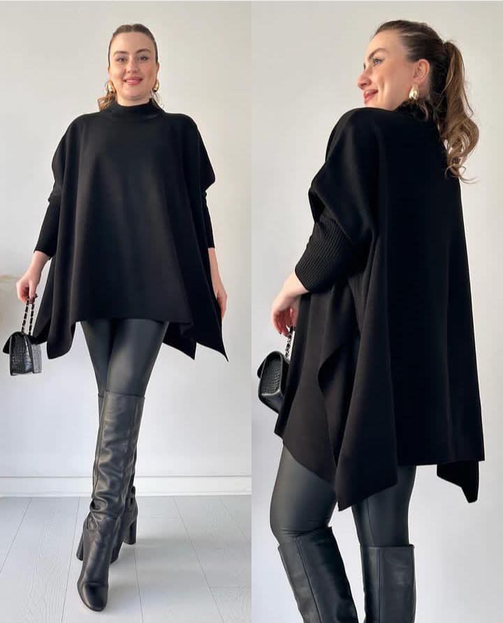 Poncho with Sleeves