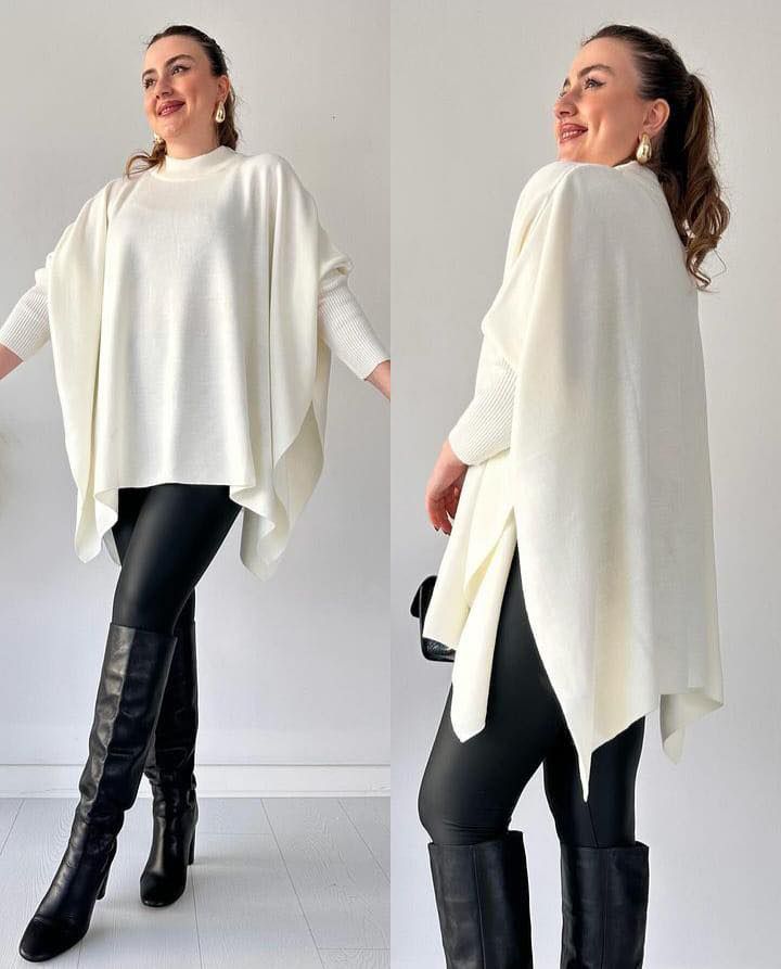 Poncho with Sleeves