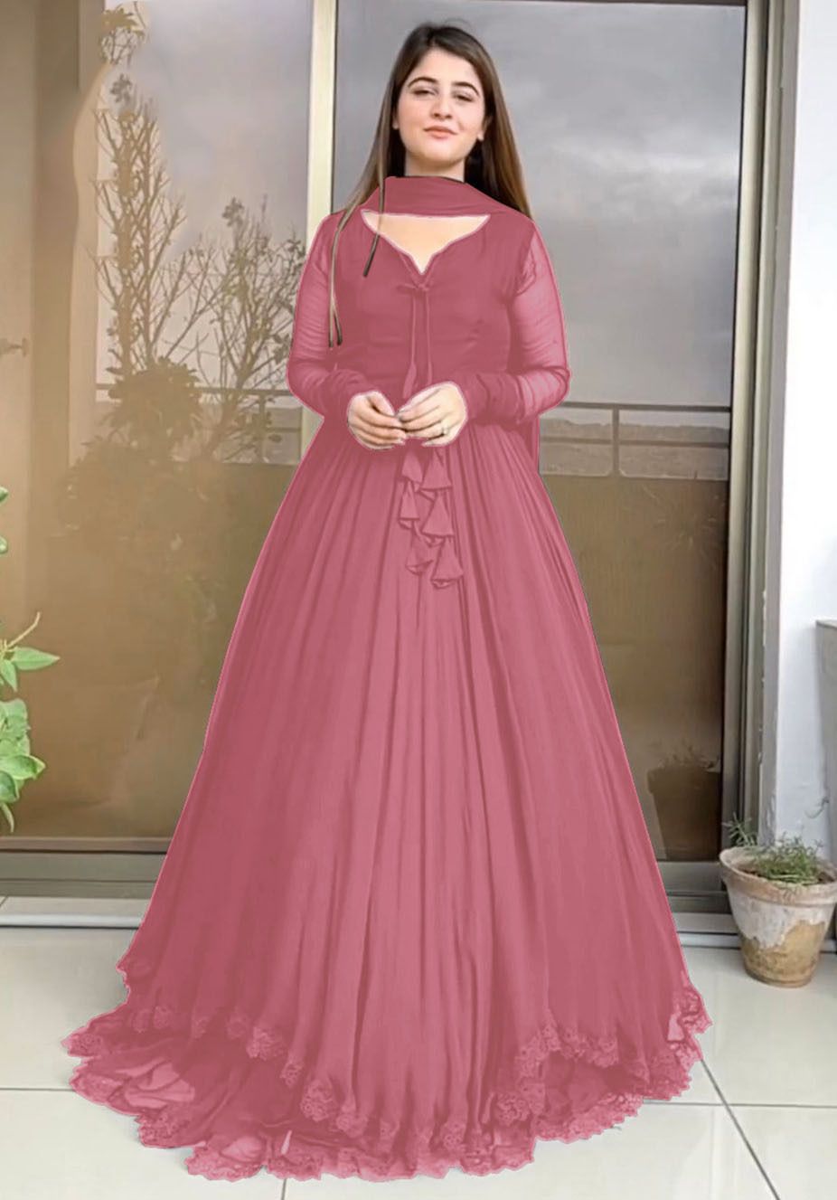 Exquisite Dual Layer Border with Front and Back Lace 3 pcs