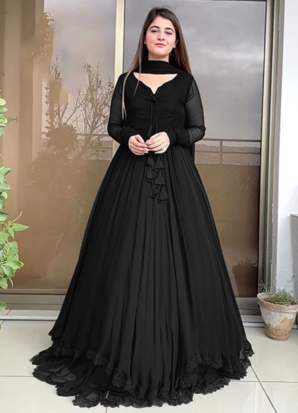 Exquisite Dual Layer Border with Front and Back Lace 3 pcs