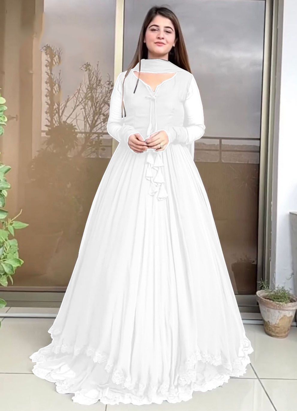 Exquisite Dual Layer Border with Front and Back Lace 3 pcs