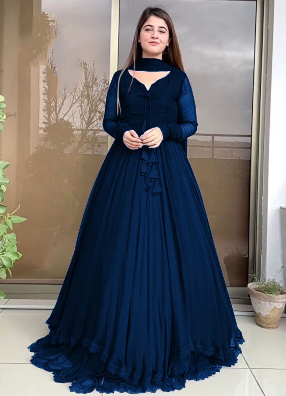 Exquisite Dual Layer Border with Front and Back Lace 3 pcs