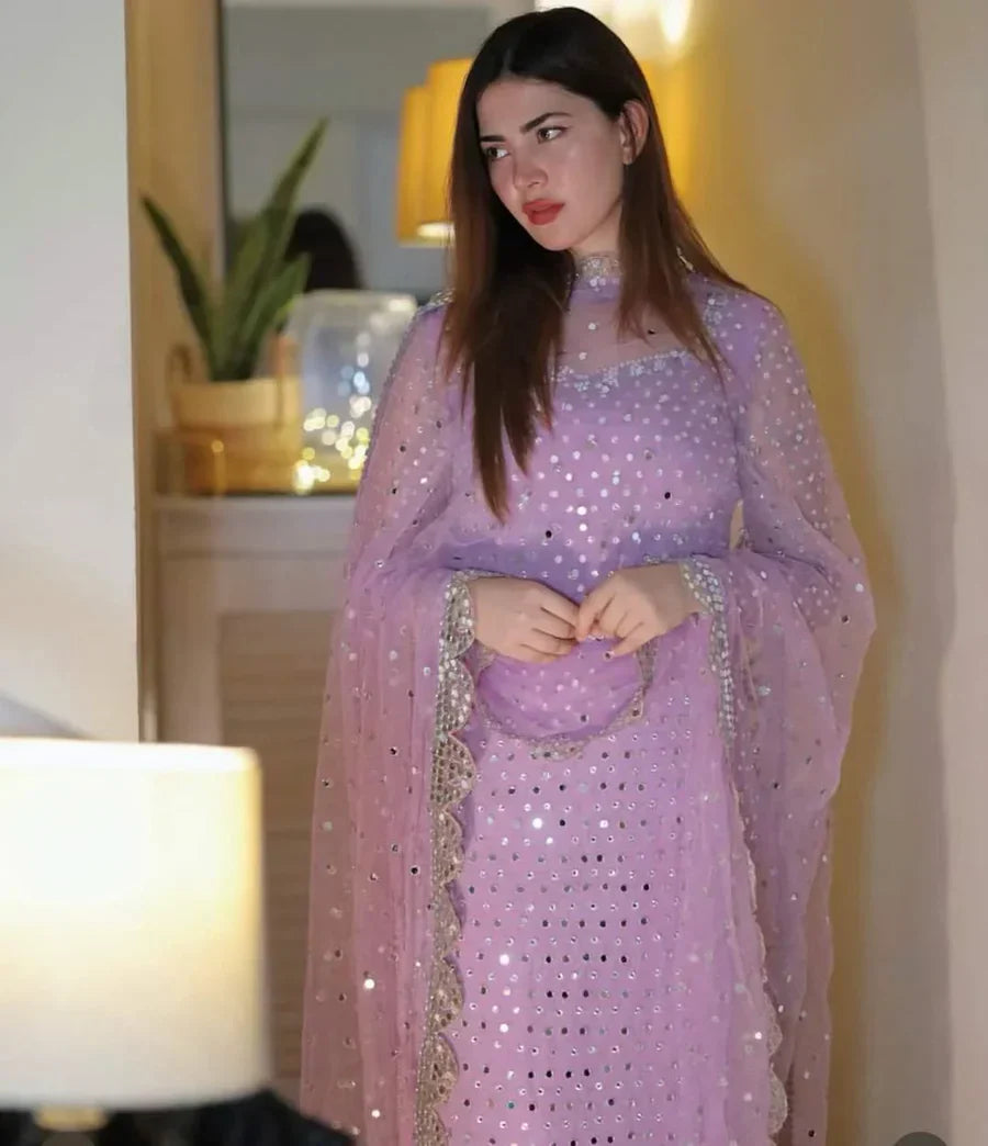 Hiba Bukhari Most Trending Design Baroque Formal SALINA Chiffon